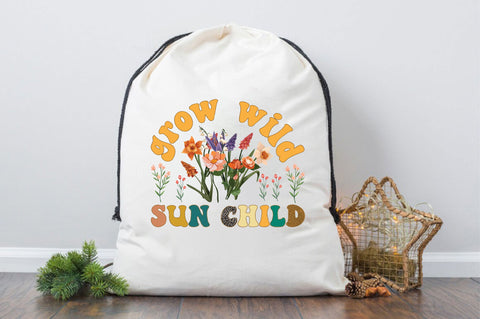 Grow Wild Sun Child Sublimation SVGArt 