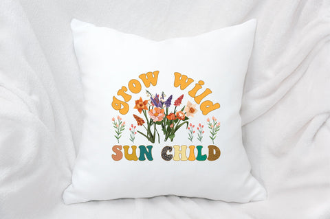 Grow Wild Sun Child Sublimation SVGArt 