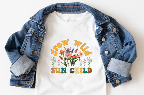 Grow Wild Sun Child Sublimation SVGArt 