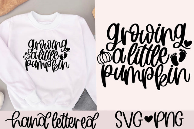Growing a little pumpkin svg, halloween pregnancy shirt svg, fall pregnancy svg, pregnancy announcement svg, halloween maternity svg SVG AnitaAlyiaLettering 