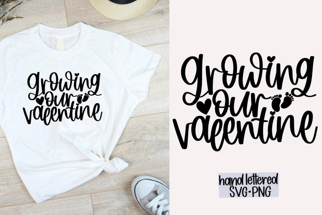 Growing our valentine svg, Hand lettered svg SVG AnitaAlyiaLettering 