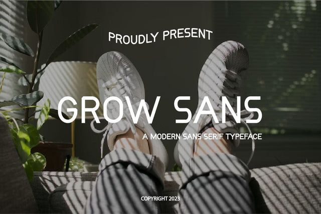 Growsans - Modern Sans Serif Font Font Masyafi Studio 