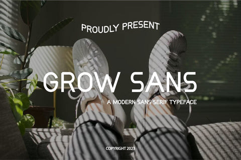 Growsans - Modern Sans Serif Font Font Masyafi Studio 