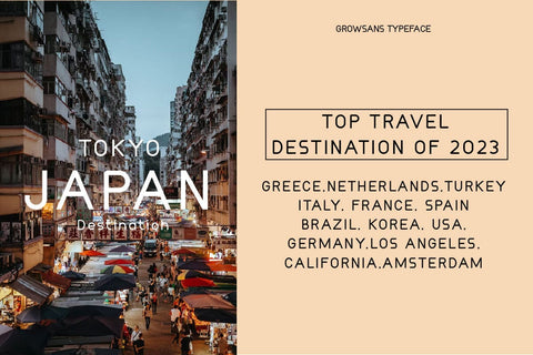 Growsans - Modern Sans Serif Font Font Masyafi Studio 