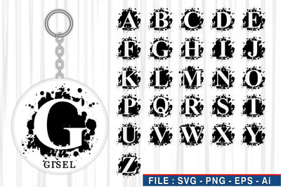 Grunge Alphabet SVG Set A-Z Designs, Grunge Font SVG, Abstract Font SVG Design, Keychain SVG Designs SVG D2PUTRI, SVG BUNDLE, SUBLIMATION BUNDLE, T SHIRT DESIGNS BUNDLE 