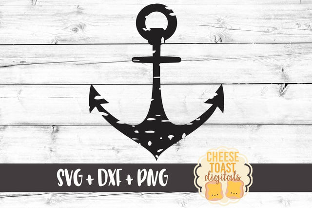 Grunge Anchor SVG Cheese Toast Digitals 