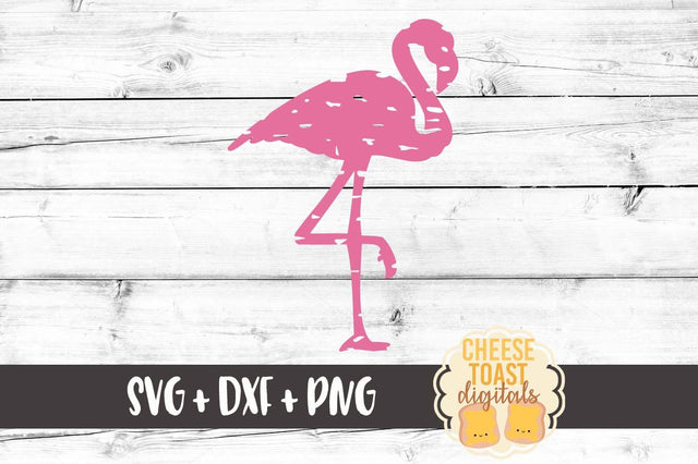 Grunge Flamingo SVG Cheese Toast Digitals 