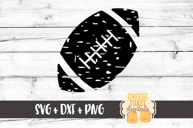 Grunge Football SVG Cheese Toast Digitals 