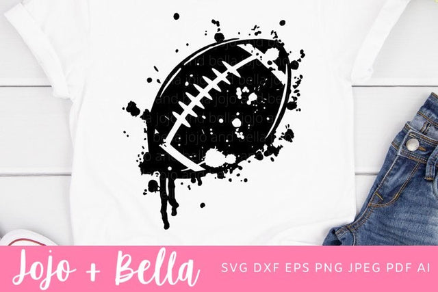 Grunge Football Svg, Football Svg, Football Mom Svg, Grunge Svg, Cricut Svg, Svg, Svg Files for Cricut, Sublimation Designs Downloads SVG Jojo&Bella 
