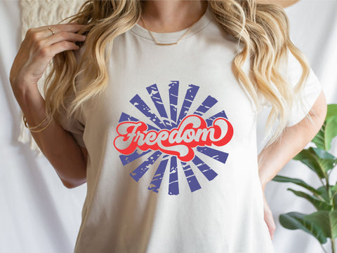 Grunge Freedom SVG, 4th of July SVG, Retro Sign SVG TonisArtStudio 