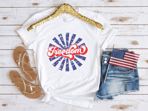 Grunge Freedom SVG, 4th of July SVG, Retro Sign SVG TonisArtStudio 