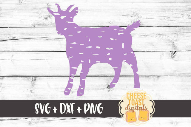 Grunge Goat Silhouette SVG Cheese Toast Digitals 