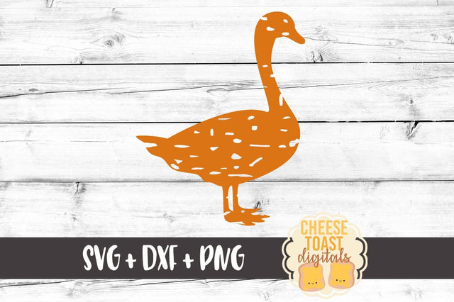 Grunge Goose Silhouette SVG Cheese Toast Digitals 