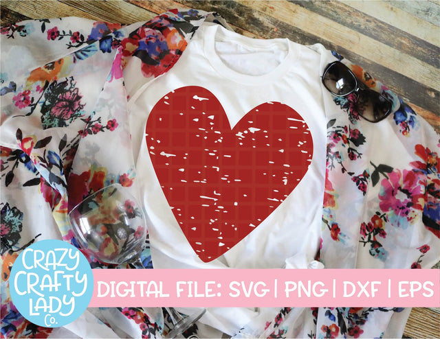 Grunge Heart SVG Crazy Crafty Lady Co. 