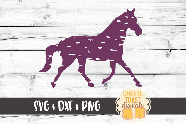 Grunge Horse Silhouette SVG Cheese Toast Digitals 