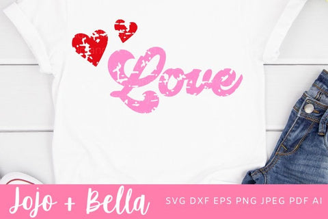 Grunge Love SVG, Love Quote SVG, Retro Love SVG, Vintage Love Svg, Valentines Day Svg File, Groovey Love Svg, Retro Love Quote Svg SVG Jojo&Bella 