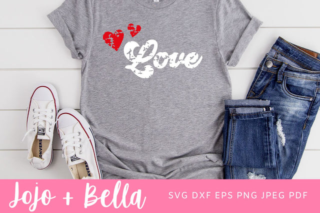 Grunge Love SVG, Love Quote SVG, Retro Love SVG, Vintage Love Svg, Valentines Day Svg File, Groovey Love Svg, Retro Love Quote Svg SVG Jojo&Bella 