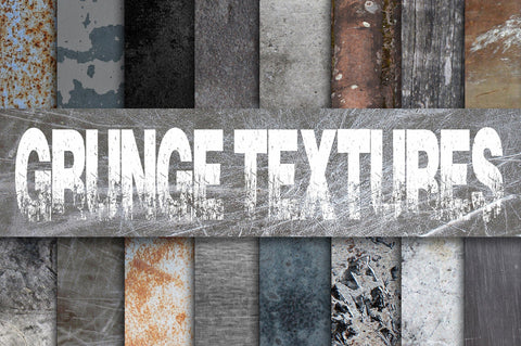 Grunge Metal Textures Digital Paper Sublimation Old Market 