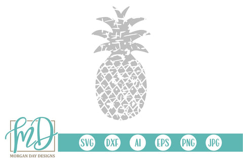 Grunge Pineapple SVG Morgan Day Designs 