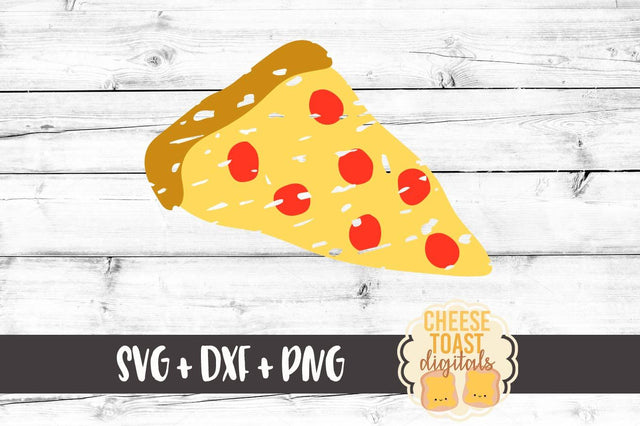 Grunge Pizza Slice SVG Cheese Toast Digitals 