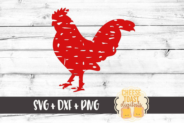 Grunge Rooster SVG Cheese Toast Digitals 