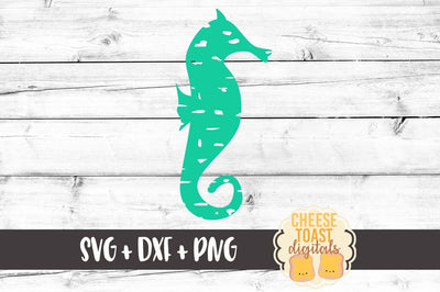Grunge Seahorse Silhouette SVG Cheese Toast Digitals 