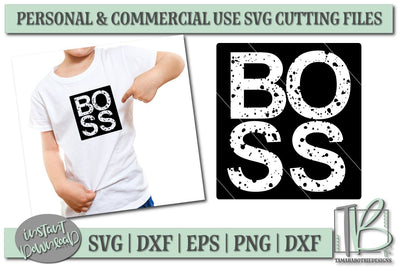 Grunge SVG, Distressed SVG, Boss SVG Cut file, Kids SVG TB Designs 