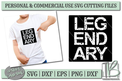 Grunge SVG, Distressed SVG, Legend SVG Cut file, Legendary SVG TB Designs 