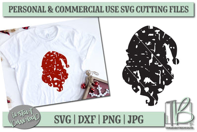 Grunge SVG, Santa SVG File, Christmas Cut file SVG TB Designs 