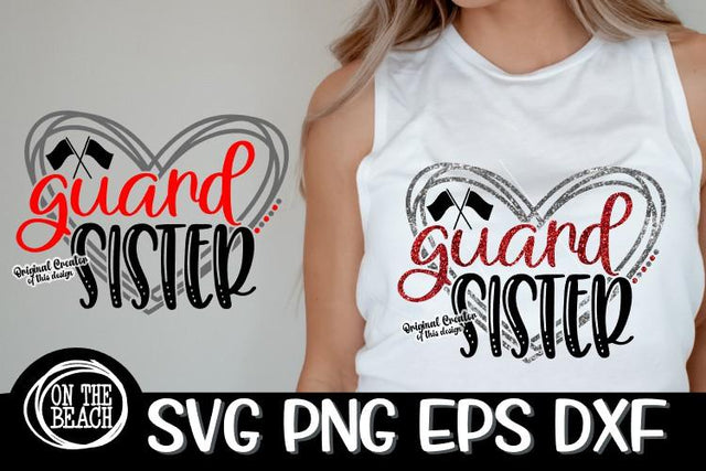 Guard Sister - Heart - SVG - DXF - EPS - PNG SVG On the Beach Boutique 