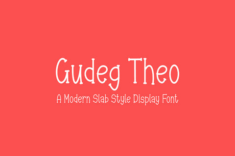 Gudeg Theo - A Playful Slab Serif Font Font Masyafi Studio 