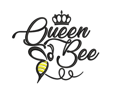 Gueen Bee Embroidery Design, 5 sizes Embroidery/Applique DESIGNS Nino Nadaraia 
