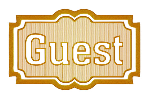 Guest embossed machine embroidery digital download Embroidery/Applique DESIGNS embroidery-workshop 