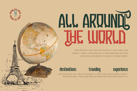 Gueton – Retro Condensed Font Font twinletter 