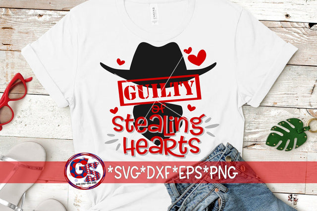 Guilty Of Breaking Hearts SVG DXF EPS PNG-Valentine's Day SVG SVG Greedy Stitches 
