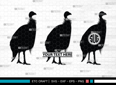 Guinea Fowl Monogram, Guinea Fowl Silhouette, Guinea Fowl SVG, Fowl Svg, Guinea Hens Svg, SB00277 SVG ETC Craft 