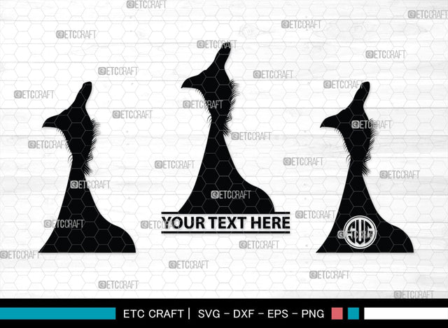 Guinea Fowl Monogram, Guinea Fowl Silhouette, Guinea Fowl SVG, Fowl Svg, Guinea Hens Svg, SB00277 SVG ETC Craft 