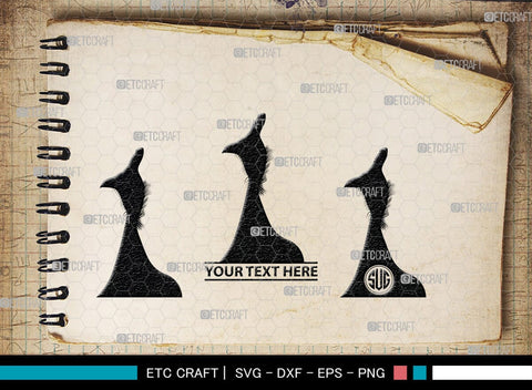 Guinea Fowl Monogram, Guinea Fowl Silhouette, Guinea Fowl SVG, Fowl Svg, Guinea Hens Svg, SB00277 SVG ETC Craft 