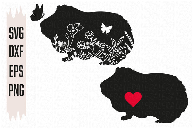 Guinea pig Flowers Svg SVG Lerastudio 