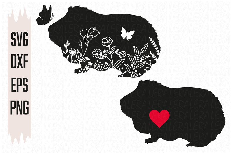 Guinea pig Flowers Svg SVG Lerastudio 