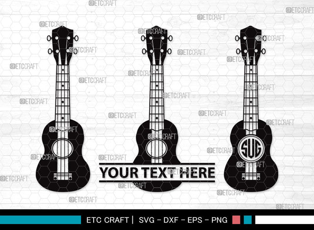 Guitar Monogram SVG | Electric Guitar Svg | Guitar Svg | Guitar Wall Svg | Musical Instrument | Guitar Clipart SVG ETC Craft 