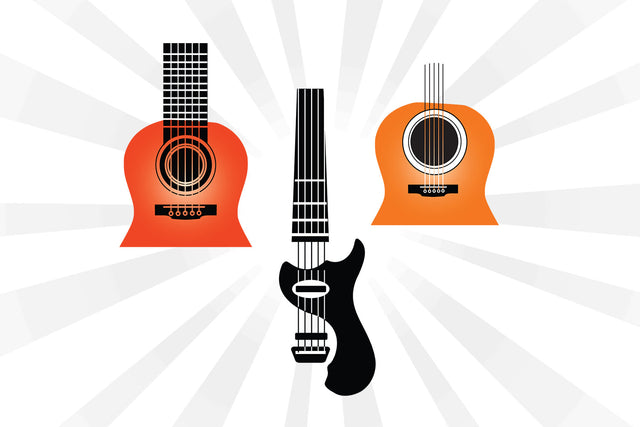 Guitar Music note Collection Svg SVG Johan Ru designs 