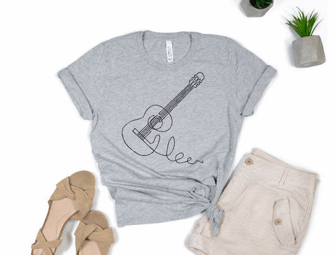 Guitar One line Machine Embroidery Design Embroidery/Applique DESIGNS Canada Embroidery 