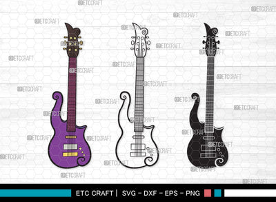 Guitar SVG | Electric Guitar Svg | Guitar Svg | Guitar Wall Svg | Musical Instrument | Guitar Clipart SVG ETC Craft 