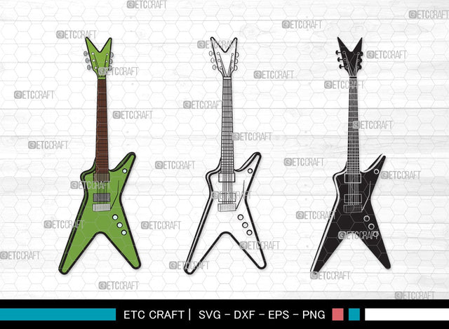 Guitar SVG | Electric Guitar Svg | Guitar Svg | Guitar Wall Svg | Musical Instrument | Guitar Clipart SVG ETC Craft 