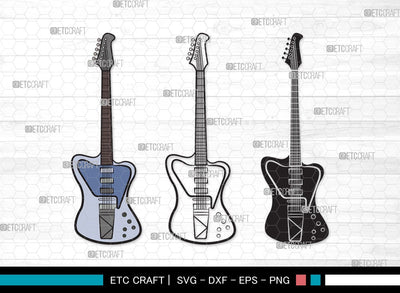 Guitar SVG | Electric Guitar Svg | Guitar Svg | Guitar Wall Svg | Musical Instrument | Guitar Clipart SVG ETC Craft 