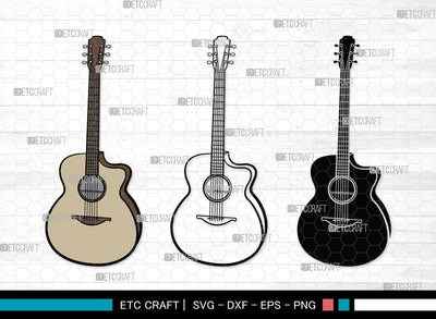 Guitar SVG | Electric Guitar Svg | Guitar Svg | Guitar Wall Svg | Musical Instrument | Guitar Clipart SVG ETC Craft 