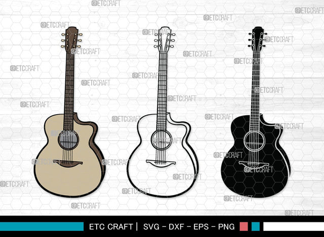 Guitar SVG | Electric Guitar Svg | Guitar Svg | Guitar Wall Svg | Musical Instrument | Guitar Clipart SVG ETC Craft 