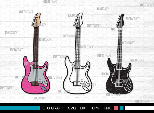Guitar SVG | Electric Guitar Svg | Guitar Svg | Guitar Wall Svg | Musical Instrument | Guitar Clipart SVG ETC Craft 