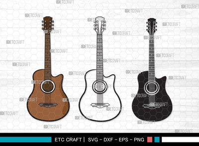 Guitar SVG | Electric Guitar Svg | Guitar Svg | Guitar Wall Svg | Musical Instrument | Guitar Clipart SVG ETC Craft 